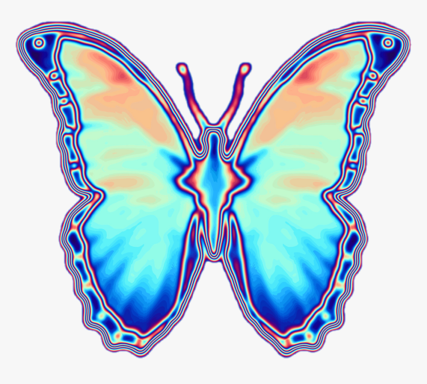 Emoji Clipart Butterfly - Butterfly, HD Png Download