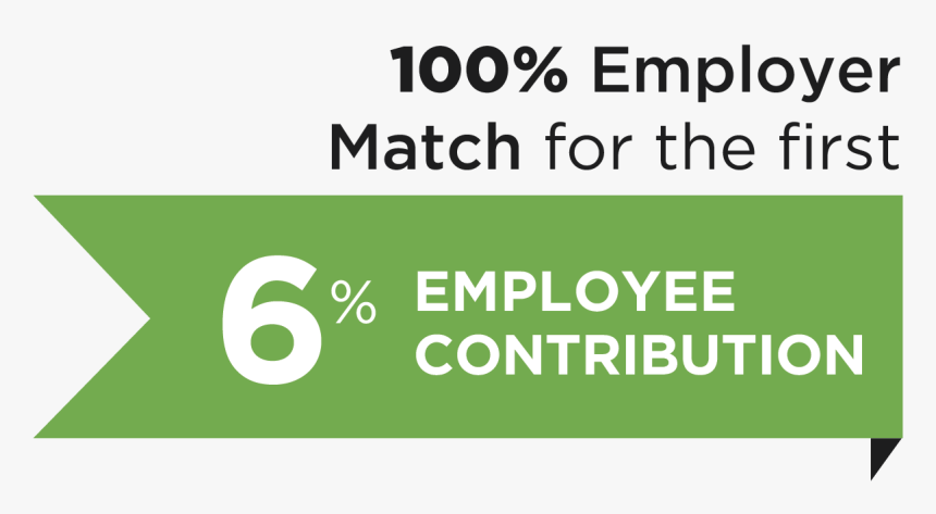 100 Percent Employer Match For First 6 Percent Employee - Campus Toverfluit, HD Png Download