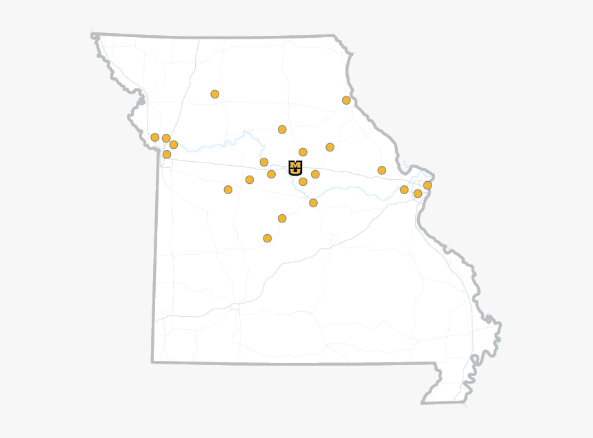 Missouri Map - Missouri Ava Wine, HD Png Download