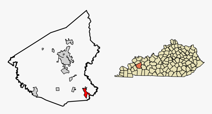 Map Of Kentucky, HD Png Download