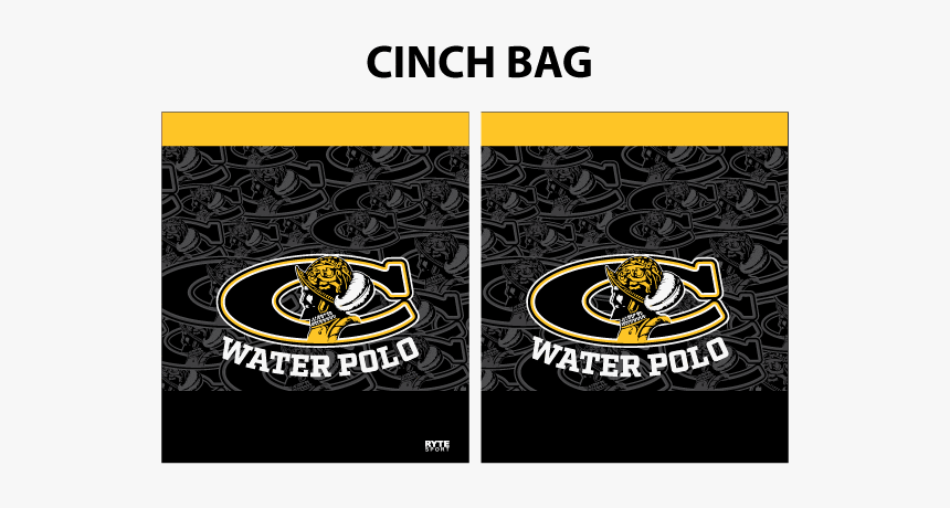 Cabrillo High School Water Polo Custom Cinch Bag 
 - Graphic Design, HD Png Download