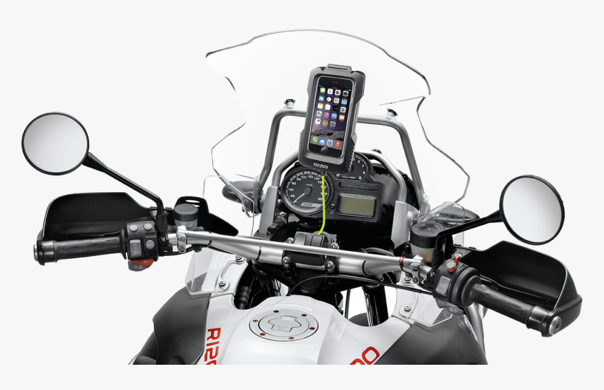 Interphone S5 Galaxy Case Mounted On Bmw Motorcycle - Motorcycle Waterproof Galaxy S5, HD Png Download