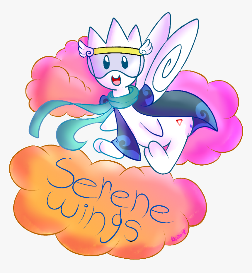 Serene Wings- Badge - Cartoon, HD Png Download