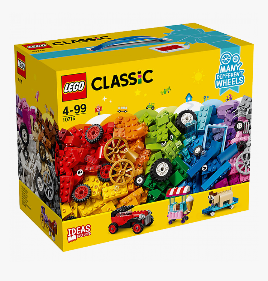 Lego Classic Bricks On A Roll - Lego Classic With Wheels, HD Png Download
