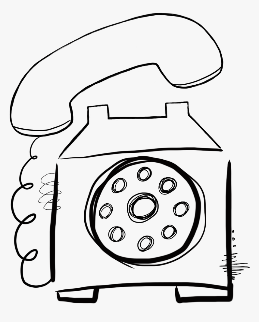 Doodle 101 / All Circuits Are Busy - Line Art, HD Png Download