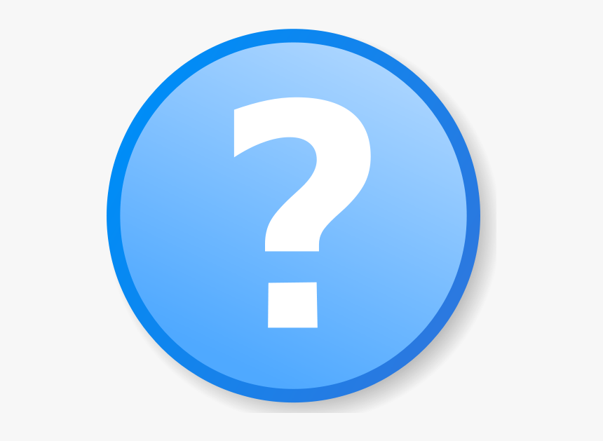 Blue Question Mark In Circle, HD Png Download
