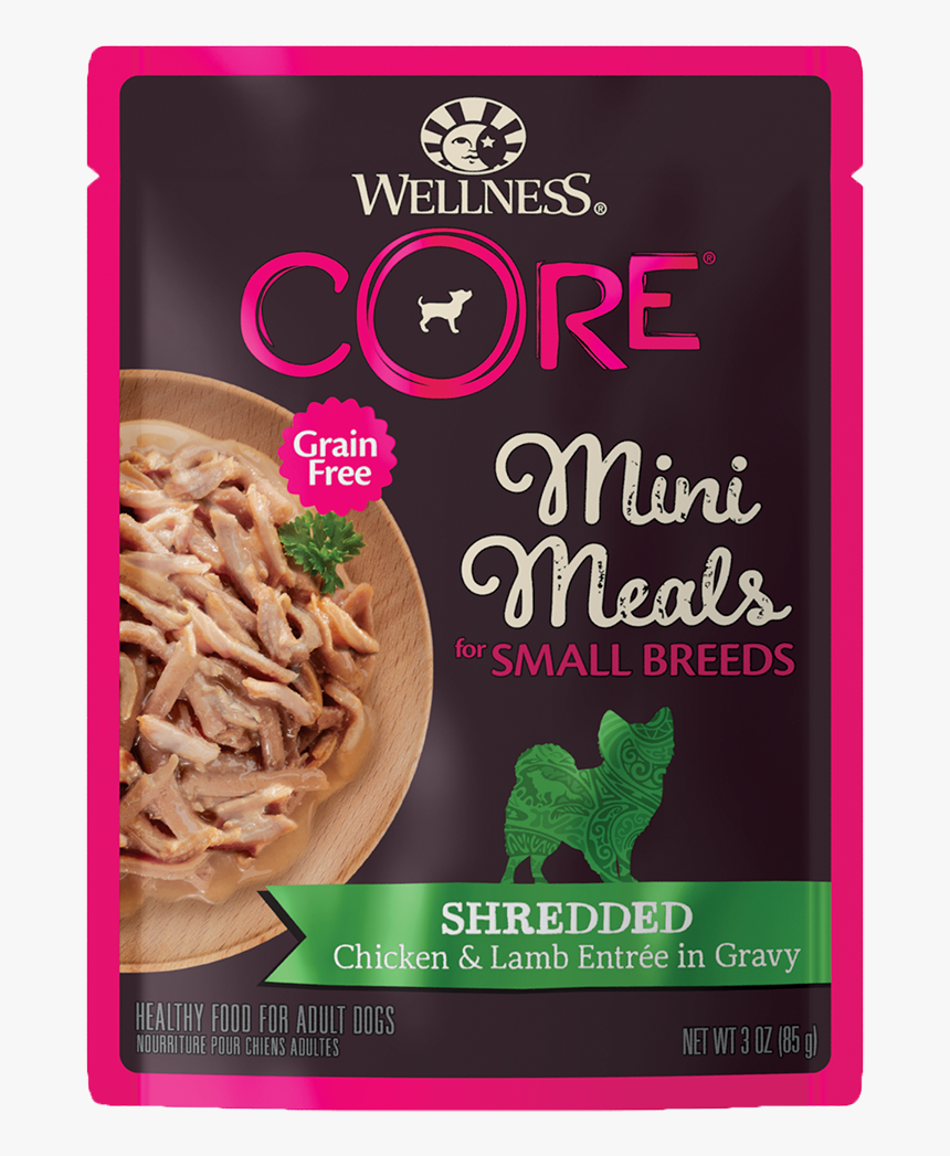 Wellness Core Small Breed Mini Meals Shredded Chicken - Core Wellness Mini Meals For Dogs, HD Png Download