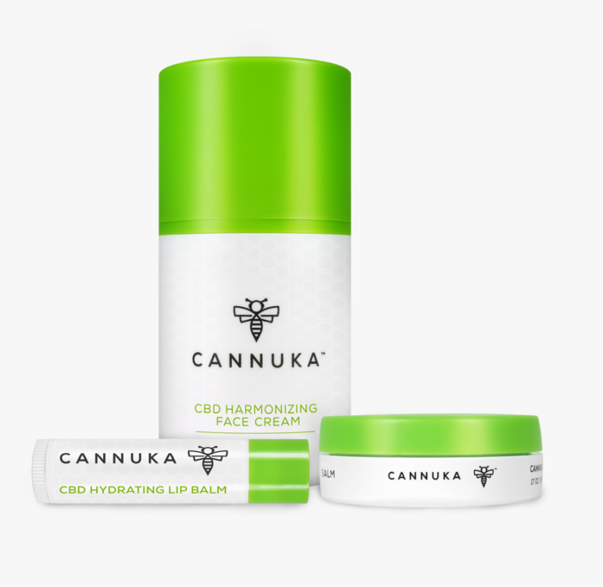 Cannuka 3 Piece Cannabidiol Infused Skincare Face Kit - Nail Polish, HD Png Download