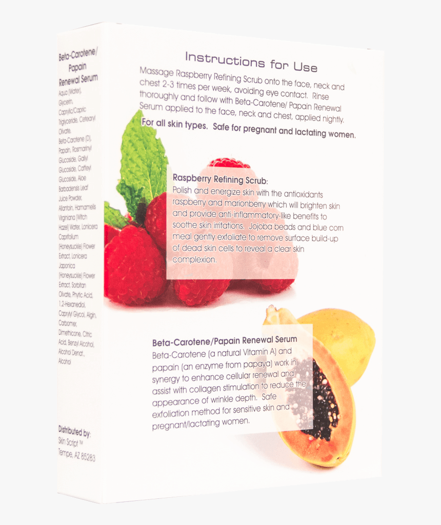Skin Script Rx Refine & Renew Kit Back - Flyer, HD Png Download