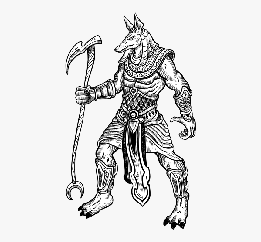 Set Egyptian God Drawing, HD Png Download