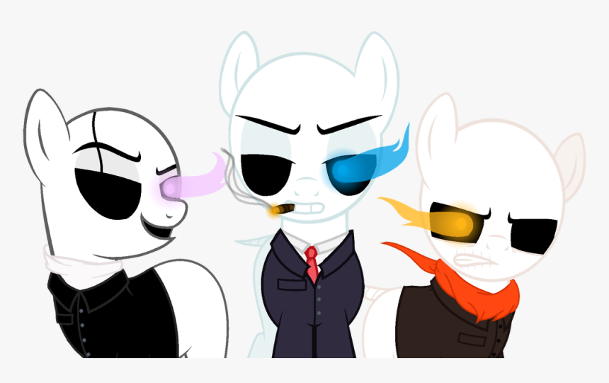 Mafiatale Sans Papyrus And Gaster Png Mafiatale Sans - Cartoon, Transparent Png
