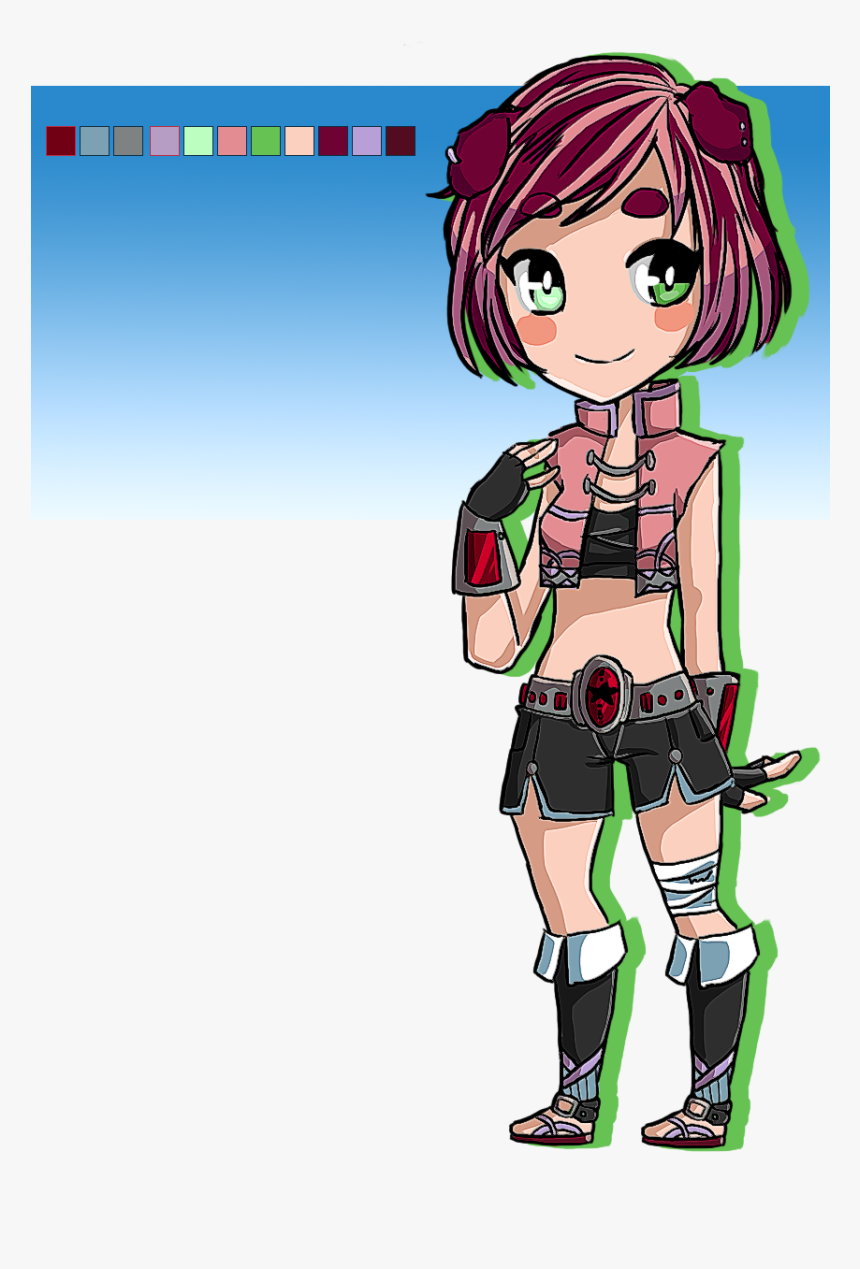 Raspberry Girl Adotable - Cartoon, HD Png Download