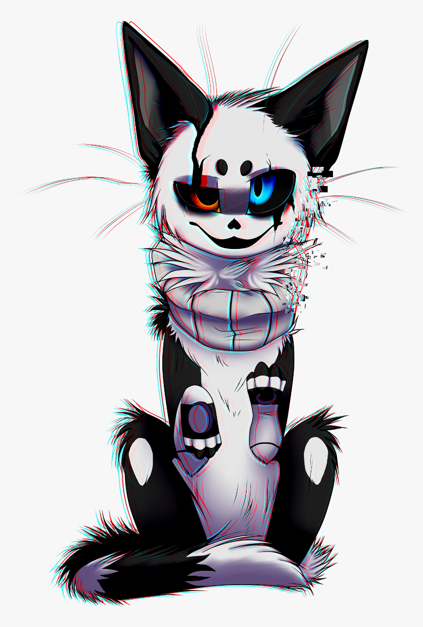 Cat Gaster - Cat Drawings Creepy, HD Png Download