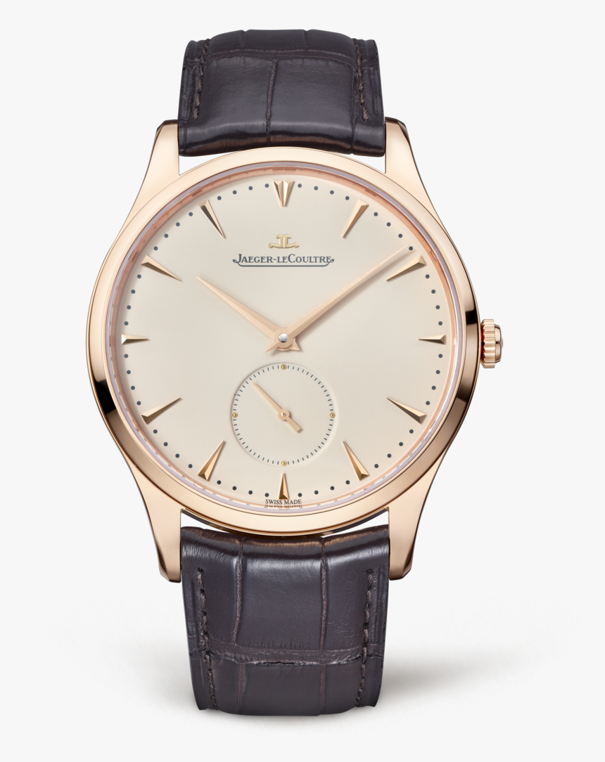 Jaeger-lecoultremaster Grande Ultra Thin Small Second - Gold Thin Watches For Men, HD Png Download
