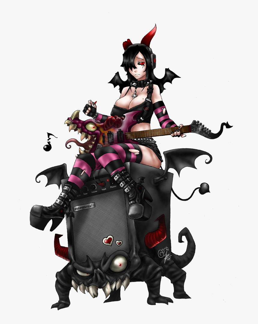 Evil Rocker - Rocker Girl Hentai, HD Png Download