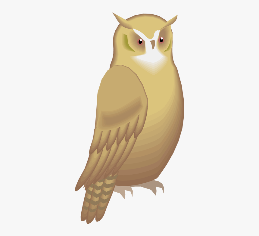 Snowy Owl Clipart Hoot - Great Horned Owl, HD Png Download