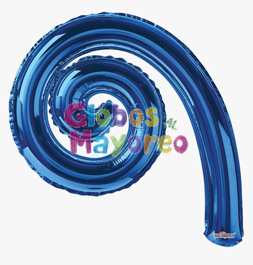 Globo Metálico Curly Espiral Color Azul Royal Incluye - Фольгированный Шар Спираль, HD Png Download