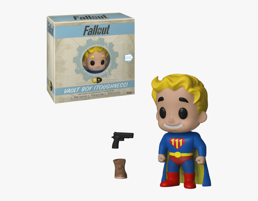 Fallout Figure Vault Boy Toughness Funko 5 Star - Fallout 4 Luck Vault Boy, HD Png Download