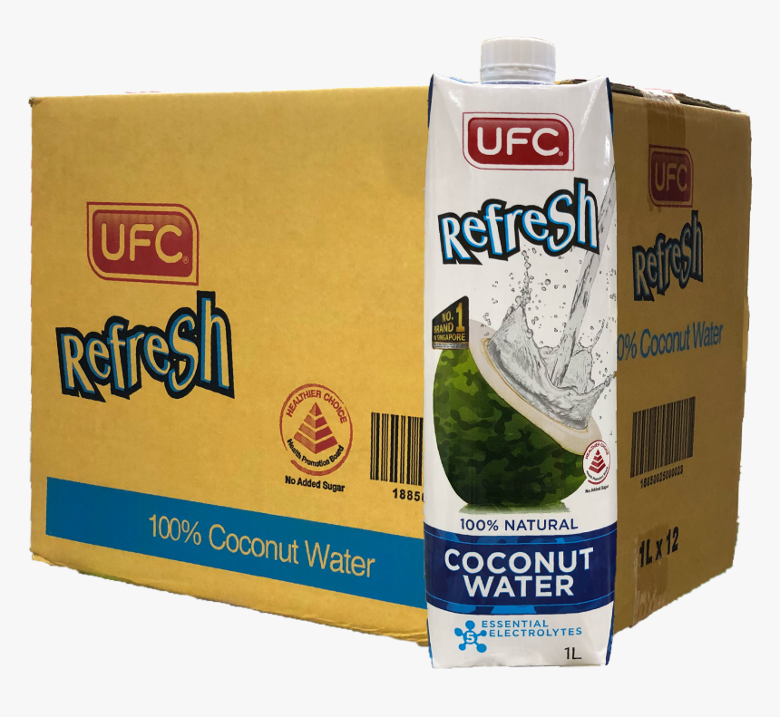 Ufc 100% Natural Coconut Juice 
 Title Ufc 100% Natural - Carton, HD Png Download