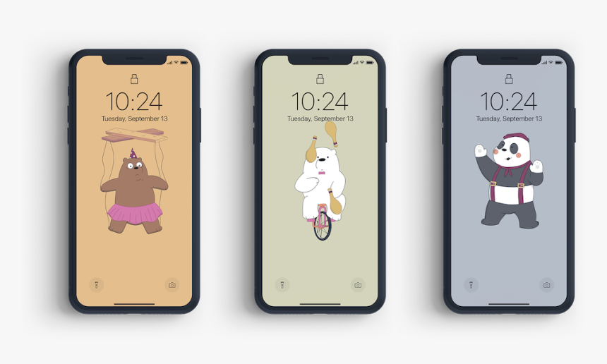 We Bare Bear Phone, HD Png Download