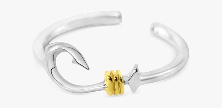 Hook Toe Ring By Nau T Girl - Silver, HD Png Download