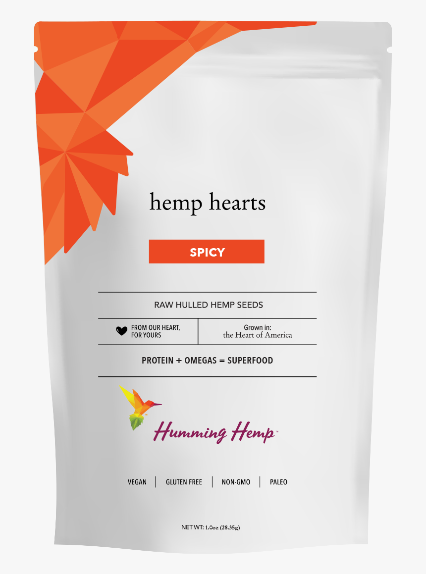 Spicy Hemp Hearts Raw Hulled Hemp Seeds - Construction Paper, HD Png Download