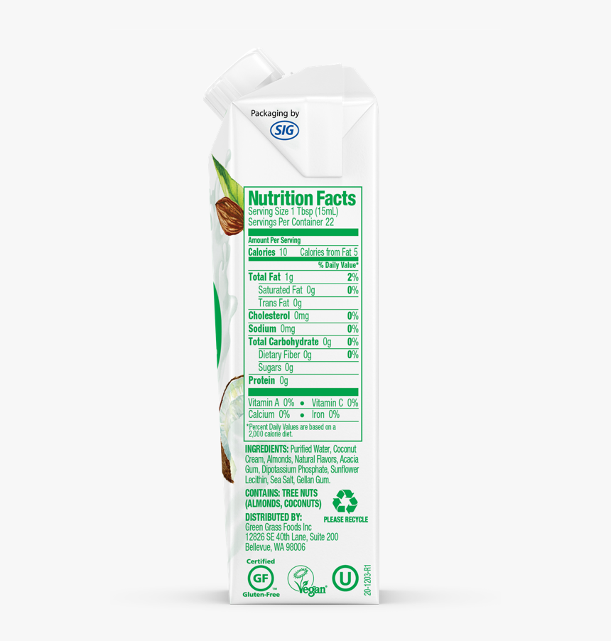 Nut Pods Unsweetened Dairy Free Creamer, HD Png Download , Transparent ...