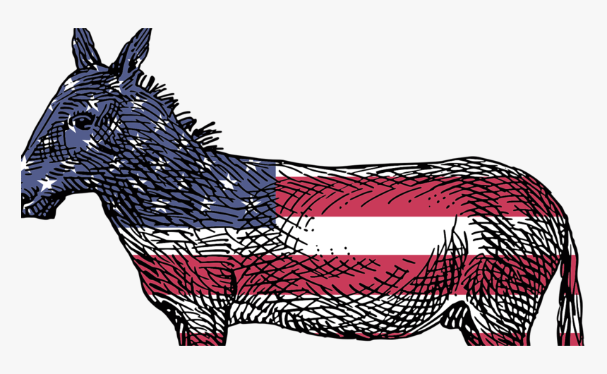 Why The Democrats Have Shifted Left Over The Last 30 - Democrat Donkey Transparent Background, HD Png Download