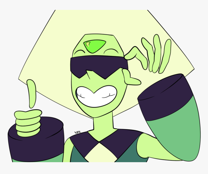 Steven Universe Peridot With Glasses, HD Png Download