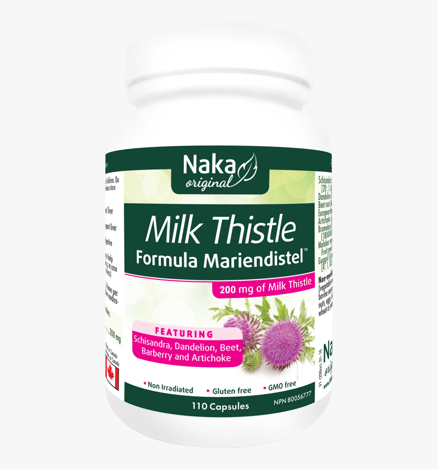 Naka Original Milk Thistle Formula Mariendistel 200 - Purple Coneflower, HD Png Download