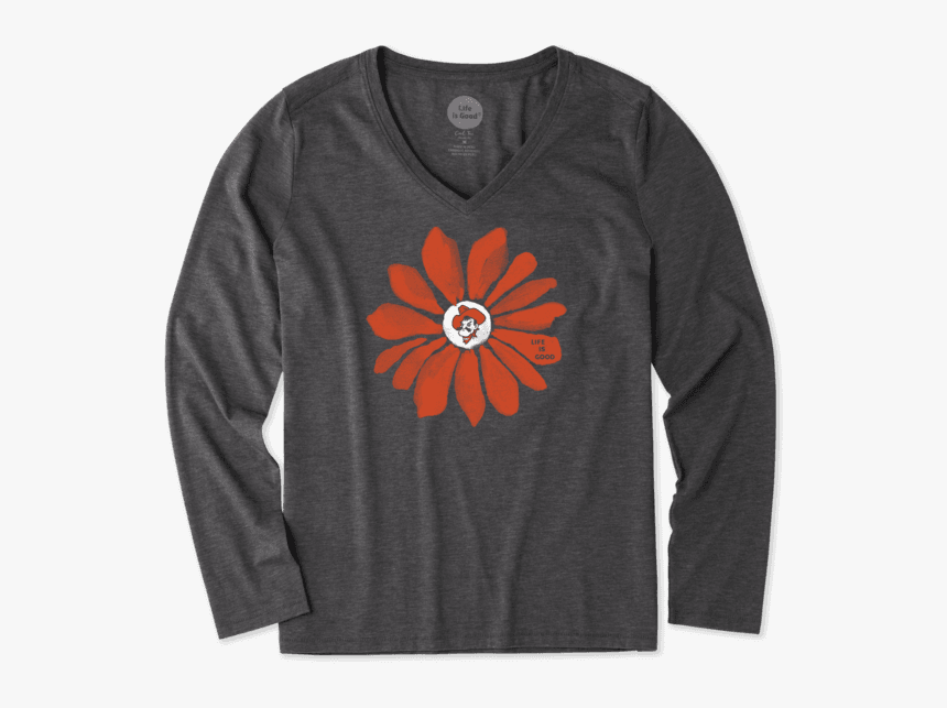 Women S Oklahoma State Cowboys Daisy Long Sleeve Cool - Cool Wisconsin Badger Shirts, HD Png Download
