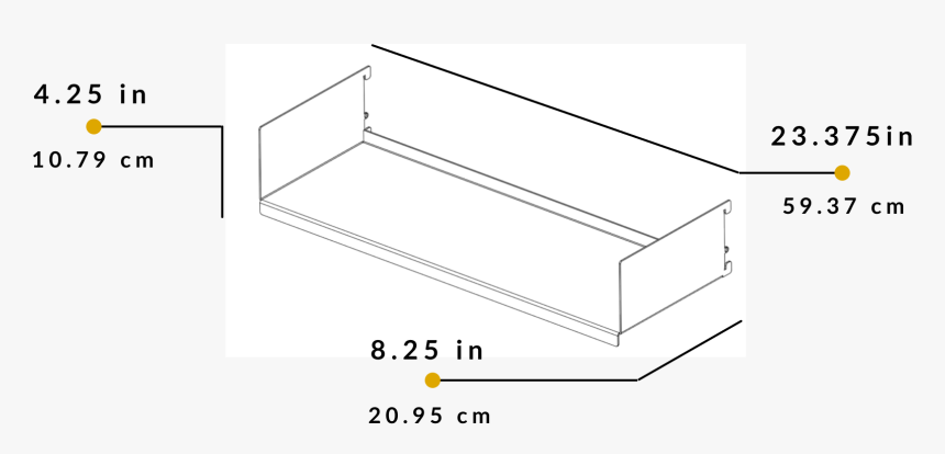 Shelf Dimensions - Coffee Table, HD Png Download