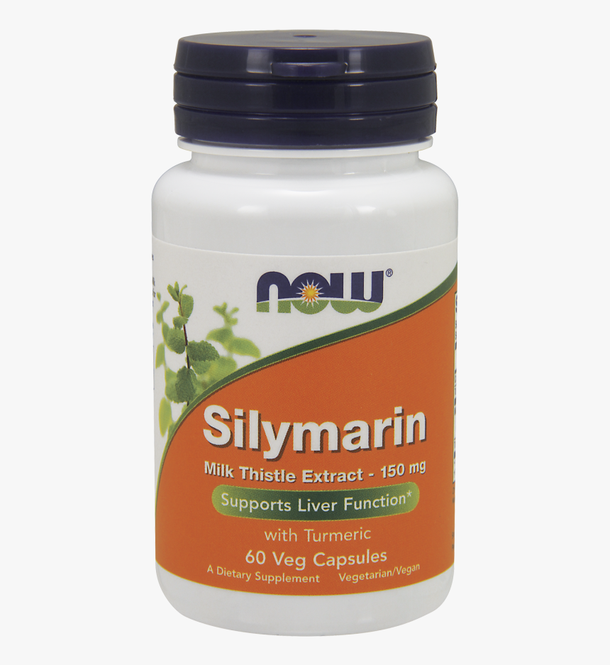 Silymarin Milk Thistle Extract 150 Mg Veg Capsules - Now Foods Zinc, HD Png Download