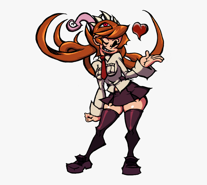 Skullgirls Peacock X Filia Sprite Edit
one Of The First - Avery X Peacock Skullgirls, HD Png Download