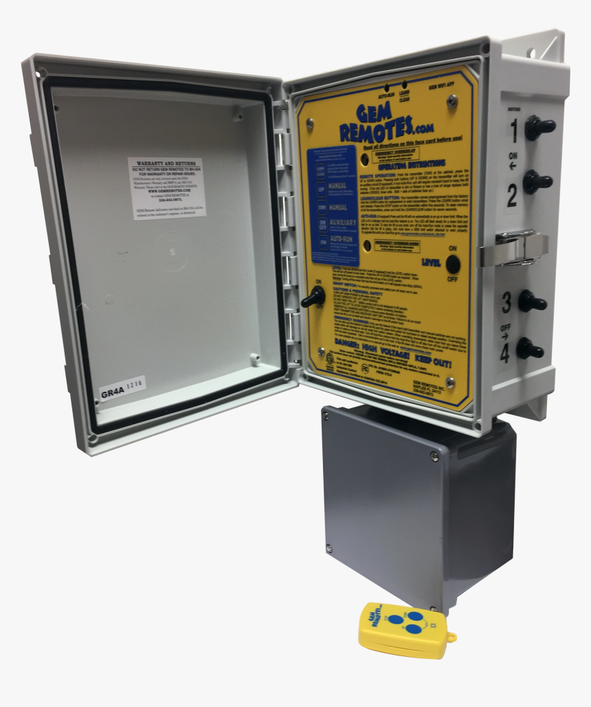 Gem Gr4a Four Motor Boat Lift Remote Auto, HD Png Download