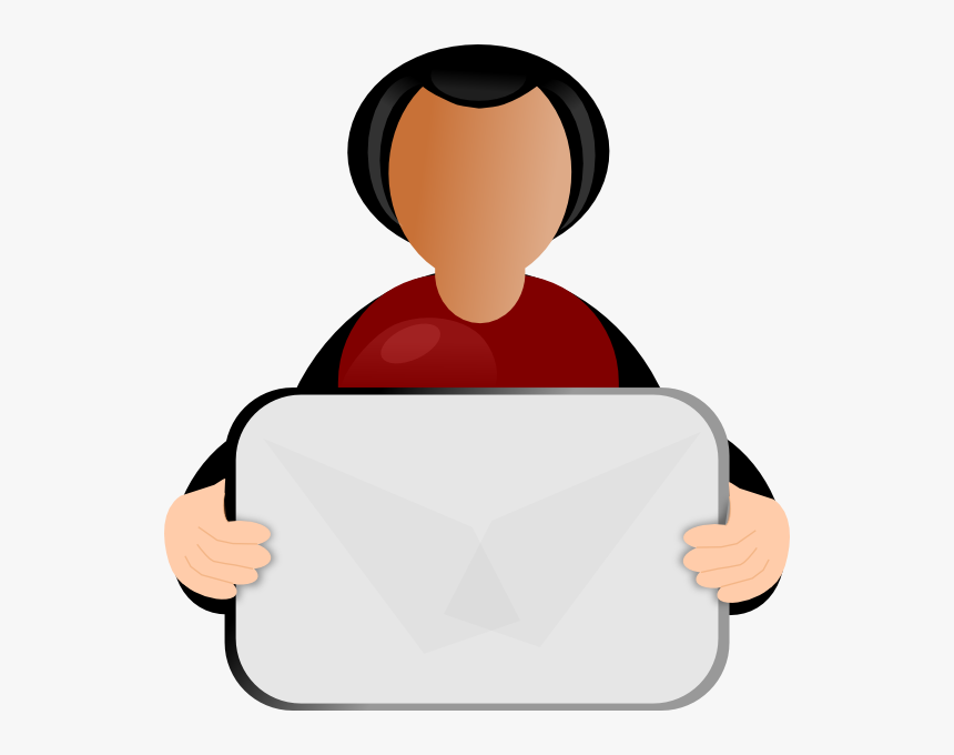 Clipart People Holding Sign Png Freeuse Person Holding - Person Holding Sign Clipart, Transparent Png