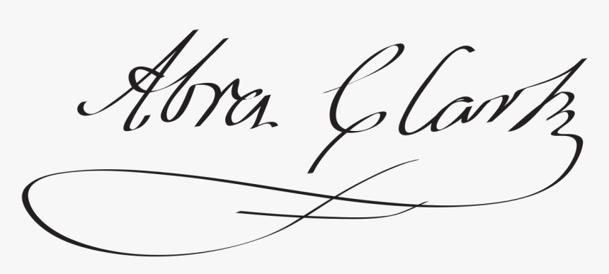 Abraham Clark Signature On The Declaration Of Independence, HD Png Download