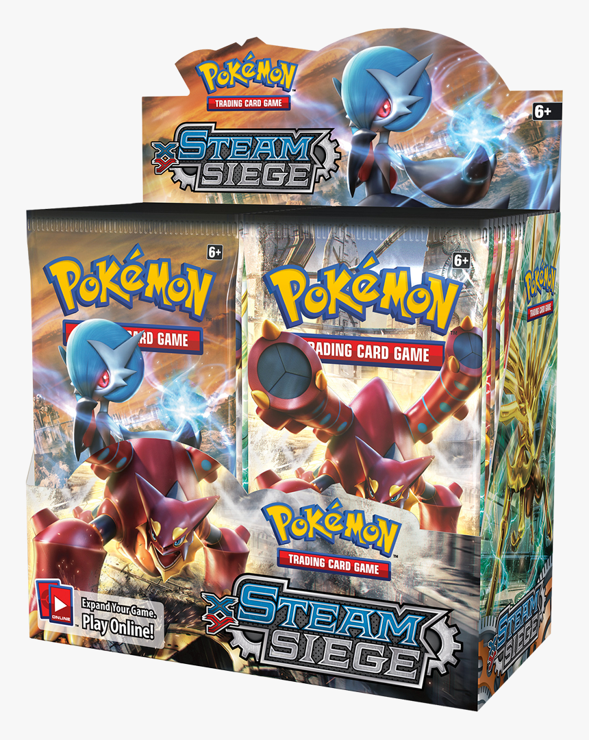 Xy Steam Siege Booster Box Main Image - Pokemon Cards Steam Siege, HD Png Download