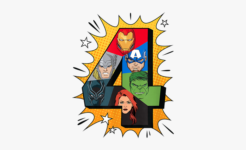 Avengers 4th Birthday, HD Png Download