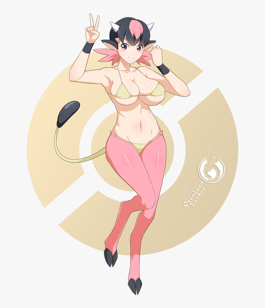Pokemonster Girl Orcaleon, HD Png Download
