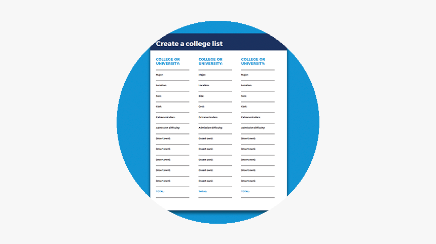 Make Your College List, HD Png Download
