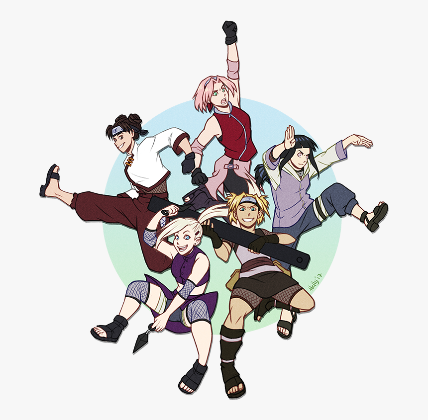 Sakura Hinata Ino Tenten Y Temari, HD Png Download