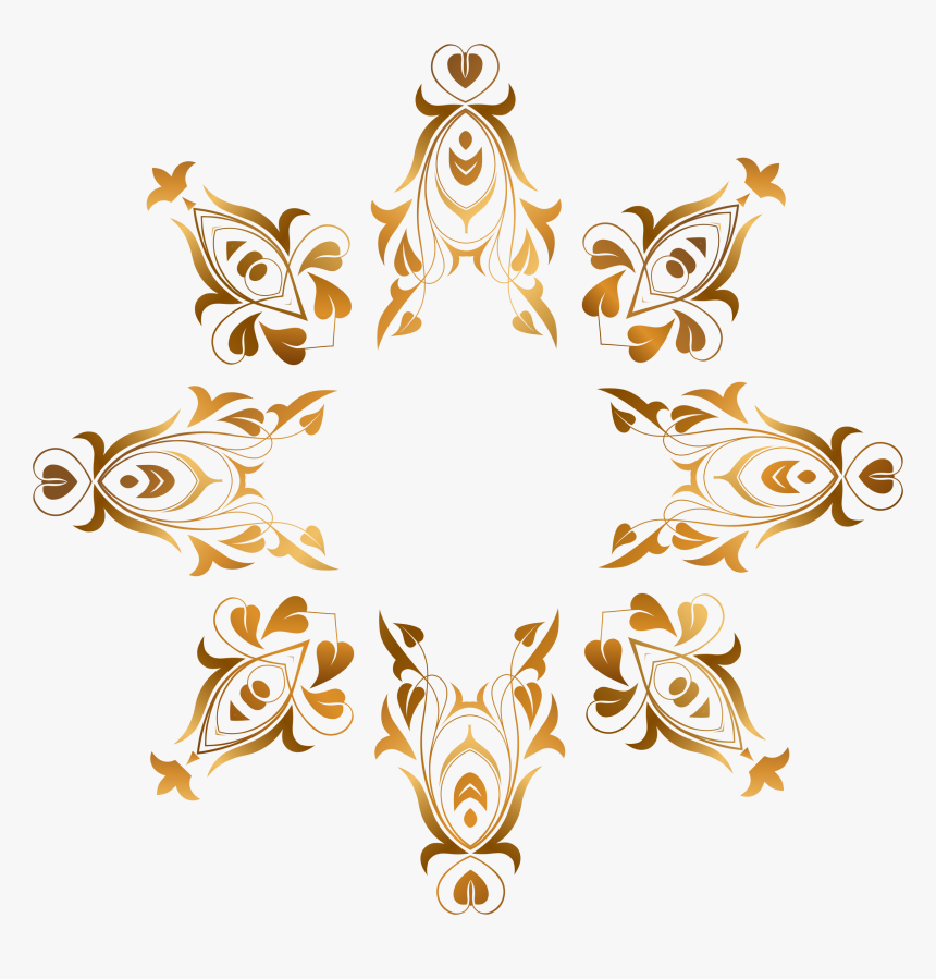 This Free Icons Png Design Of Floral Flourish Frame - Portable Network Graphics, Transparent Png