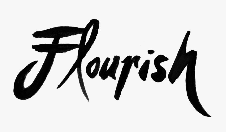 Flourish By Sean Martorana - Calligraphy, HD Png Download