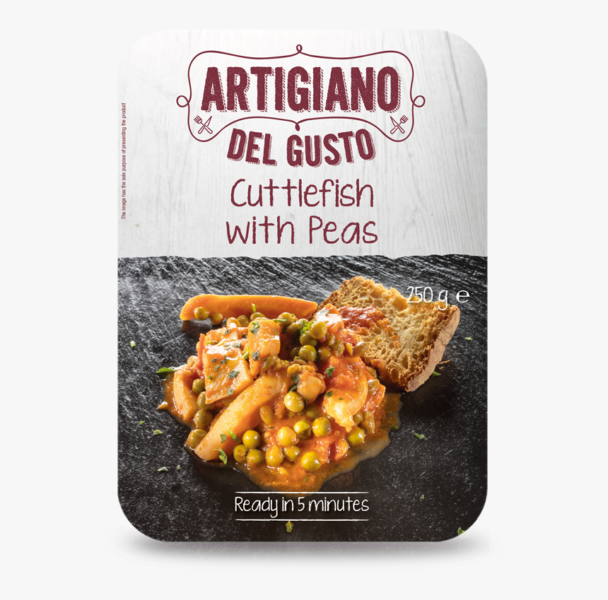 Cuttlefish With Peas - Pronti Primi Piatti Surgelati, HD Png Download