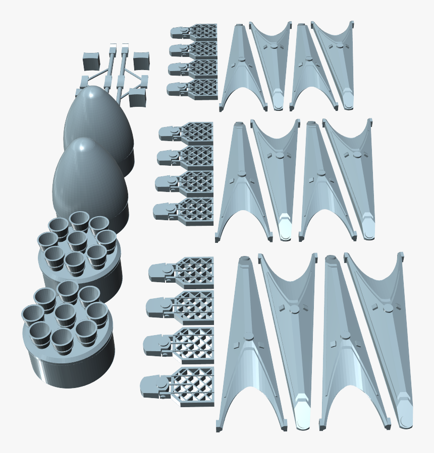 Spacex Falcon Heavy Upgrade Kit Unassembled 
 Data-zoom - Cutting Tool, HD Png Download