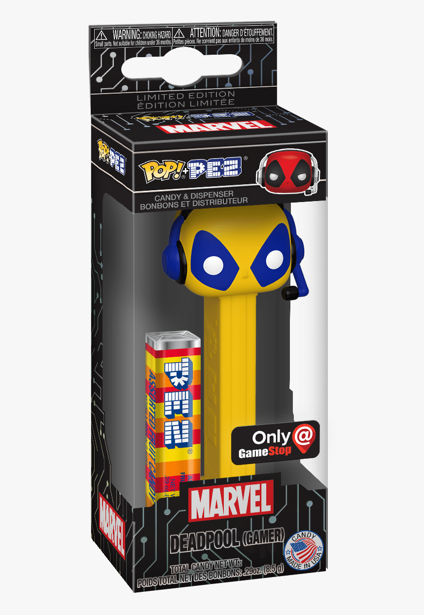Gamer Deadpool Pop Pez, HD Png Download