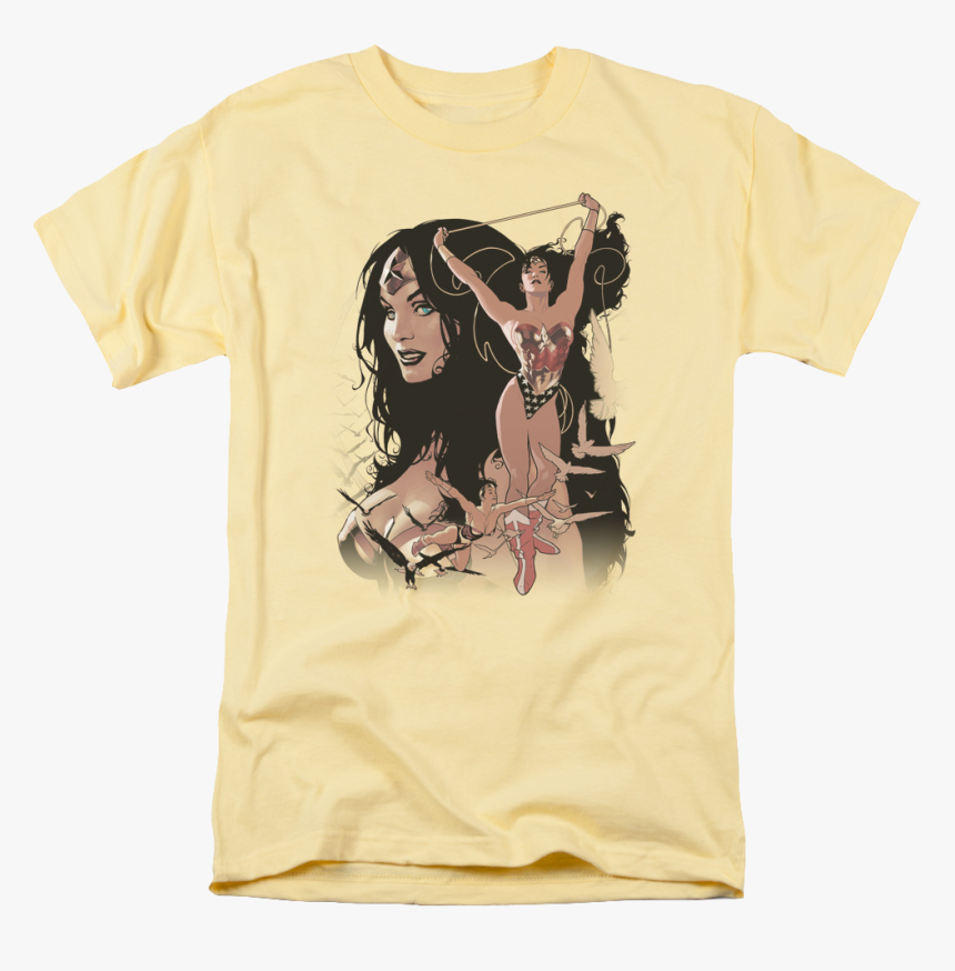 Adam Hughes Triumphant Wonder Woman T-shirt - Wonder Woman Comics Covers, HD Png Download