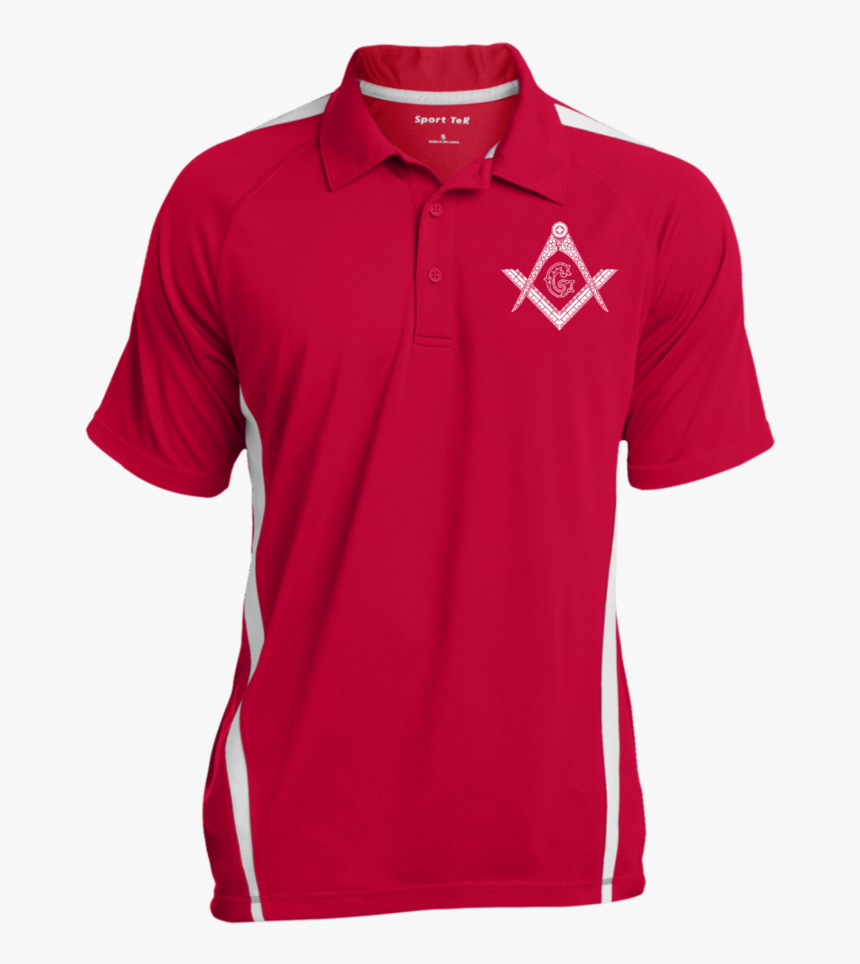Square & Compass Colorblock 3-button Polo - Polo Shirt, HD Png Download