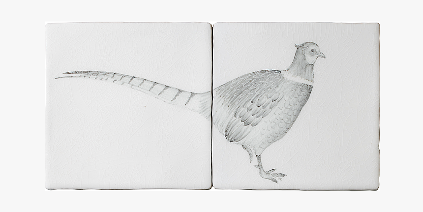 Pheasant 2 Tile Panel A By Marlborough Tiles - Ring-necked Pheasant, HD Png Download